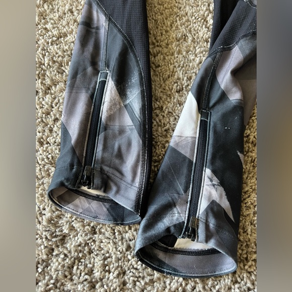 Under Armour Fly Fast Compression Black Multicolor Yoga Run Gym Tights Medium - Picture 6 of 9